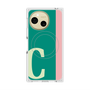 プレミアムスクエアケース with SnapMag［ オリジナル - initial color line - C green ］