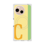 プレミアムスクエアケース with SnapMag［ オリジナル - initial color line - C yellow ］
