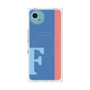 プレミアムスクエアケース with SnapMag［ オリジナル - initial color line - F blue ］