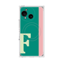 プレミアムスクエアケース with SnapMag［ オリジナル - initial color line - F green ］