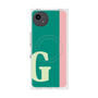プレミアムスクエアケース with SnapMag［ オリジナル - initial color line - G green ］