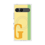 プレミアムスクエアケース with SnapMag［ オリジナル - initial color line - G yellow ］