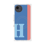 プレミアムスクエアケース with SnapMag［ オリジナル - initial color line - H blue ］