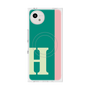 プレミアムスクエアケース with SnapMag［ オリジナル - initial color line - H green ］