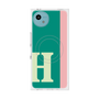 プレミアムスクエアケース with SnapMag［ オリジナル - initial color line - H green ］