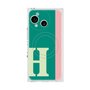 プレミアムスクエアケース with SnapMag［ オリジナル - initial color line - H green ］
