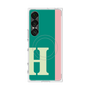 プレミアムスクエアケース with SnapMag［ オリジナル - initial color line - H green ］