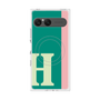プレミアムスクエアケース with SnapMag［ オリジナル - initial color line - H green ］