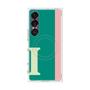 プレミアムスクエアケース with SnapMag［ オリジナル - initial color line - I green ］