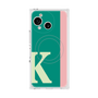 プレミアムスクエアケース with SnapMag［ オリジナル - initial color line - K green ］