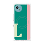 プレミアムスクエアケース with SnapMag［ オリジナル - initial color line - L green ］