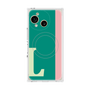 プレミアムスクエアケース with SnapMag［ オリジナル - initial color line - L green ］