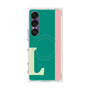 プレミアムスクエアケース with SnapMag［ オリジナル - initial color line - L green ］