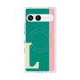 プレミアムスクエアケース with SnapMag［ オリジナル - initial color line - L green ］