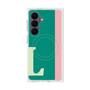 プレミアムスクエアケース with SnapMag［ オリジナル - initial color line - L green ］
