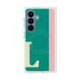 プレミアムスクエアケース with SnapMag［ オリジナル - initial color line - L green ］