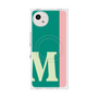 プレミアムスクエアケース with SnapMag［ オリジナル - initial color line - M green ］