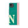 プレミアムスクエアケース with SnapMag［ オリジナル - initial color line - N green ］