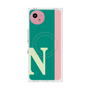 プレミアムスクエアケース with SnapMag［ オリジナル - initial color line - N green ］
