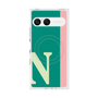 プレミアムスクエアケース with SnapMag［ オリジナル - initial color line - N green ］