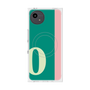 プレミアムスクエアケース with SnapMag［ オリジナル - initial color line - O green ］