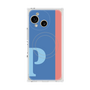 プレミアムスクエアケース with SnapMag［ オリジナル - initial color line - P blue ］