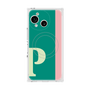 プレミアムスクエアケース with SnapMag［ オリジナル - initial color line - P green ］