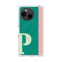 プレミアムスクエアケース with SnapMag［ オリジナル - initial color line - P green ］