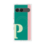 プレミアムスクエアケース with SnapMag［ オリジナル - initial color line - P green ］