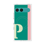 プレミアムスクエアケース with SnapMag［ オリジナル - initial color line - P green ］
