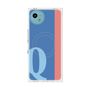 プレミアムスクエアケース with SnapMag［ オリジナル - initial color line - Q blue ］