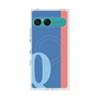 プレミアムスクエアケース with SnapMag［ オリジナル - initial color line - Q blue ］