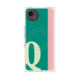 プレミアムスクエアケース with SnapMag［ オリジナル - initial color line - Q green ］