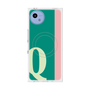プレミアムスクエアケース with SnapMag［ オリジナル - initial color line - Q green ］
