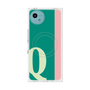 プレミアムスクエアケース with SnapMag［ オリジナル - initial color line - Q green ］