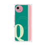プレミアムスクエアケース with SnapMag［ オリジナル - initial color line - Q green ］