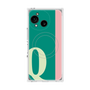 プレミアムスクエアケース with SnapMag［ オリジナル - initial color line - Q green ］