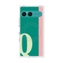 プレミアムスクエアケース with SnapMag［ オリジナル - initial color line - Q green ］