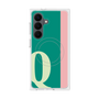 プレミアムスクエアケース with SnapMag［ オリジナル - initial color line - Q green ］
