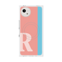 プレミアムスクエアケース with SnapMag［ オリジナル - initial color line - R pink ］