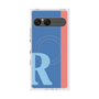 プレミアムスクエアケース with SnapMag［ オリジナル - initial color line - R blue ］