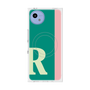 プレミアムスクエアケース with SnapMag［ オリジナル - initial color line - R green ］