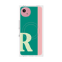 プレミアムスクエアケース with SnapMag［ オリジナル - initial color line - R green ］