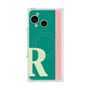 プレミアムスクエアケース with SnapMag［ オリジナル - initial color line - R green ］