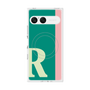プレミアムスクエアケース with SnapMag［ オリジナル - initial color line - R green ］