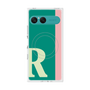 プレミアムスクエアケース with SnapMag［ オリジナル - initial color line - R green ］