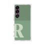 プレミアムスクエアケース with SnapMag［ オリジナル - initial two tone - R green ］