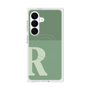 プレミアムスクエアケース with SnapMag［ オリジナル - initial two tone - R green ］