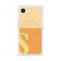 プレミアムスクエアケース with SnapMag［ オリジナル - initial two tone - S orange ］