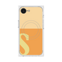プレミアムスクエアケース with SnapMag［ オリジナル - initial two tone - S orange ］